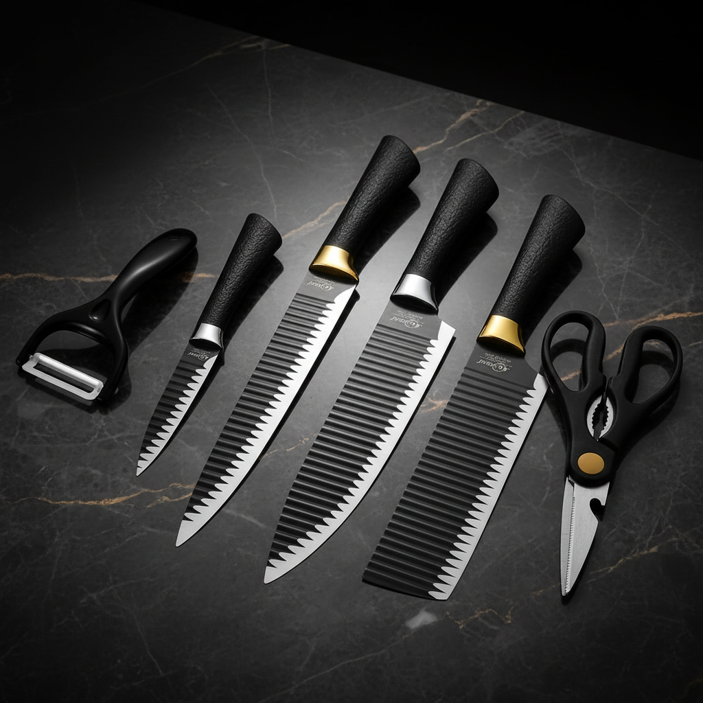 Premium Knife Set Studio Shot